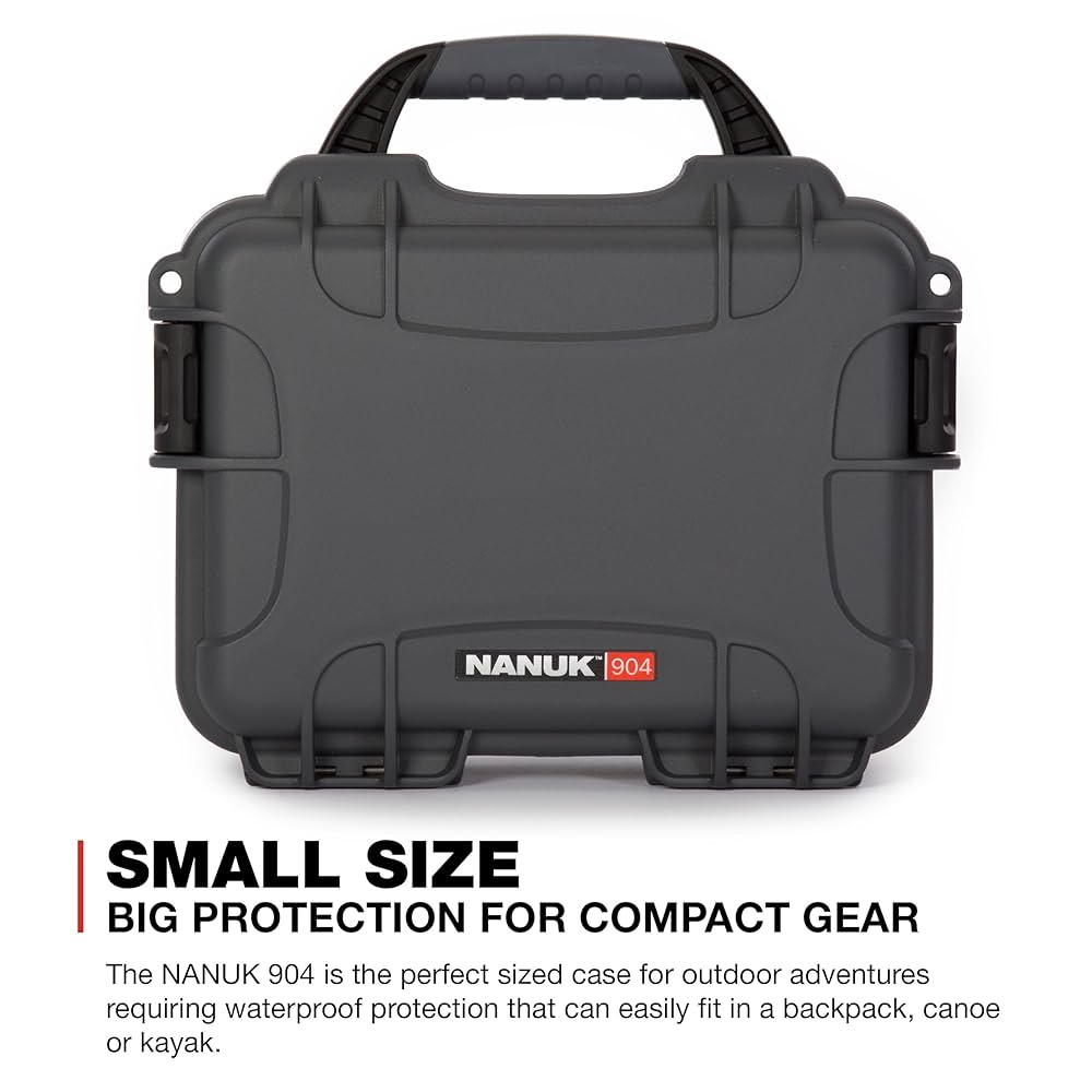 Amazon | Nanuk 904 Graphite キューブスポンジ付き | NANUK